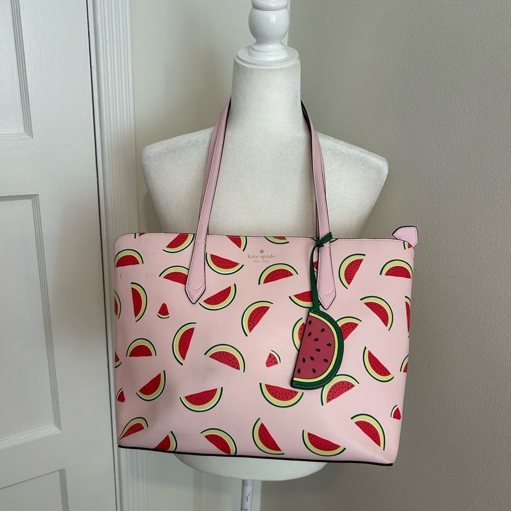 Kate Spade Pink Watermelon Print Tote